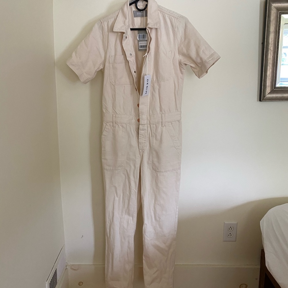 Everlane The Short Sleeve Denim Coverall